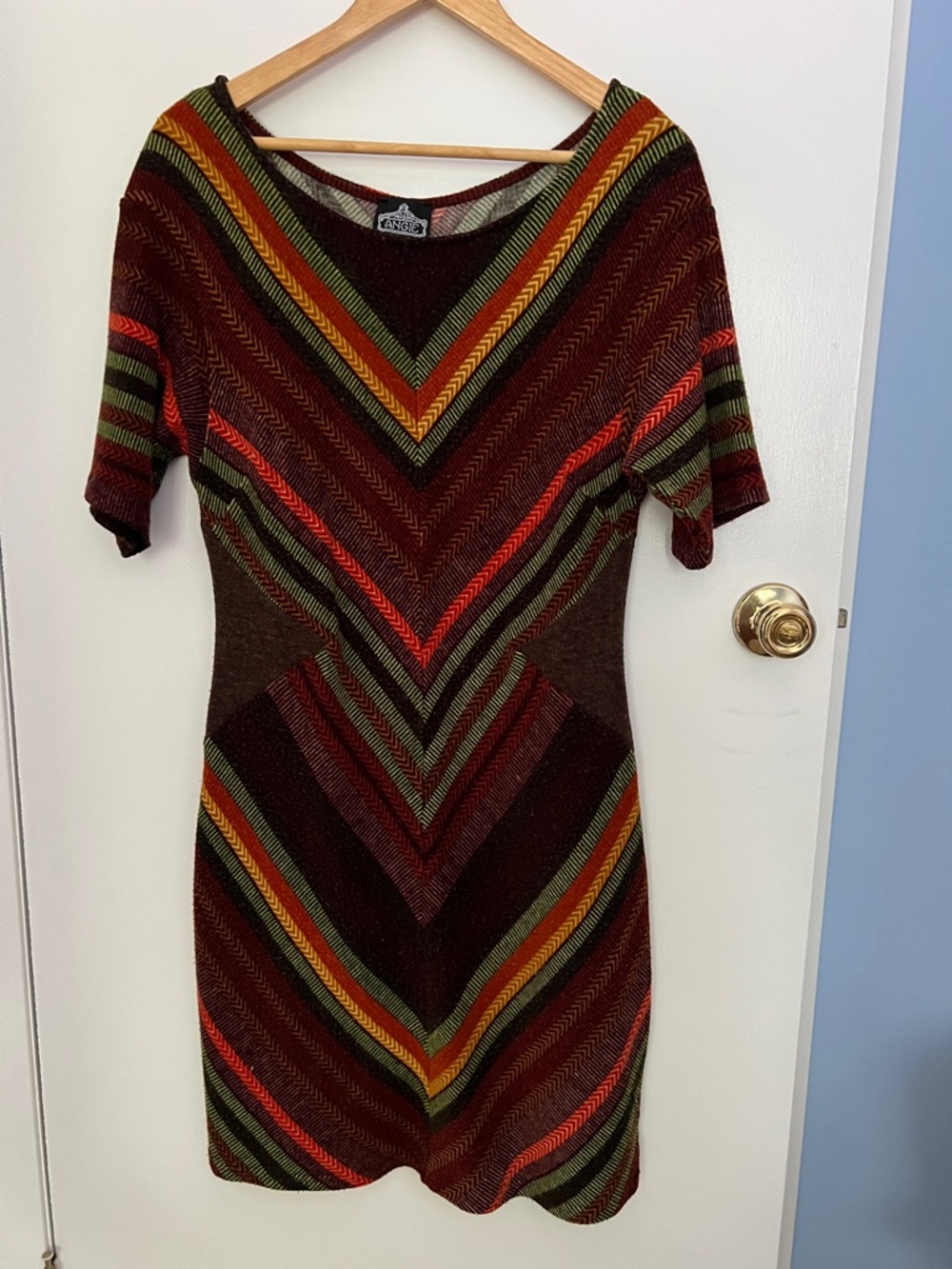 Angie Chevron Knit Dress size Small
